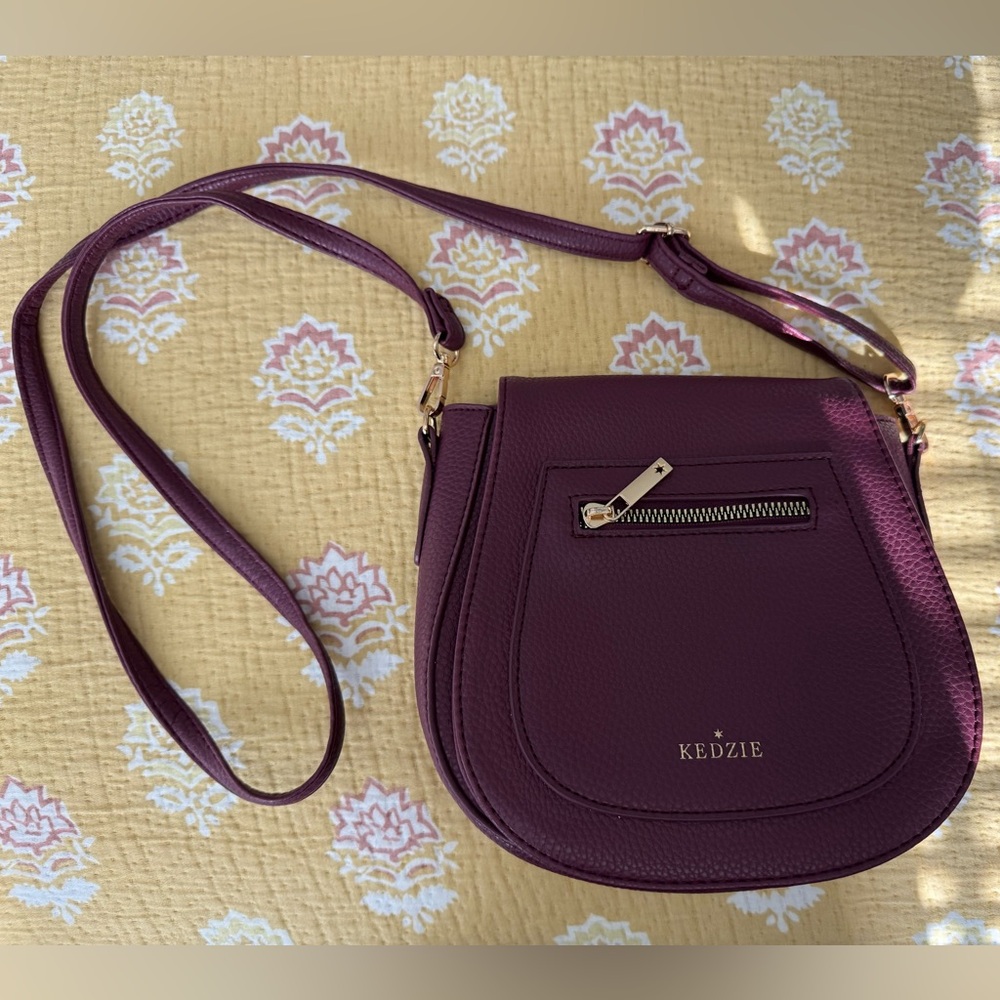 Kipling Purple Crossbody Bag with Adjustable Strap